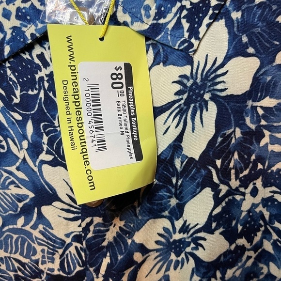 Men’s Pineapples brand Hawaiian shirt NWT SIZE MEDIUM - Picture 4 of 5